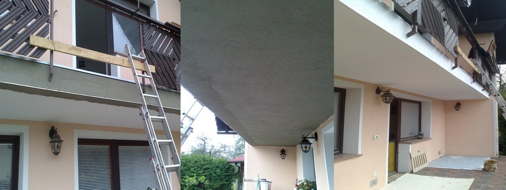 OBDELAVA BALKONA STANOVANJSKE HIŠE S FASADNIM LEPILOM - NOVO MESTO